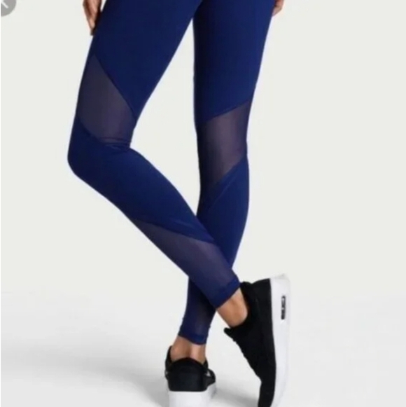 Victoria's Secret Sport Knockout tights. Mesh parts. Royal blue. Size L. - Picture 2 of 14